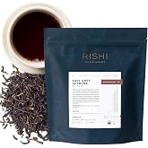 Rishi Tea Earl Grey Supreme Organic Black Loose Leaf Tea, Caffeinated, 1lb | Top Grade Yunnan Black Tea Blend, Bergamot Oil, Sustainable, 50+ Servings