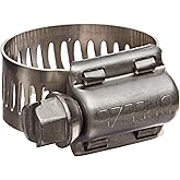 Breeze Power-Seal Stainless Steel Hose Clamp, Worm-Drive, SAE Size 10, 9/16" to 1-1/16" Diameter Range, 1/2" Bandwidth (Pack 
