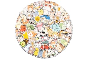 AOWDIAO 100 Pcs Cute Animal Stickers for Kids Vinyl Water Bottle Stickers Cute Stuff for Kids Gifts Party Favors Classroom Must Haves
