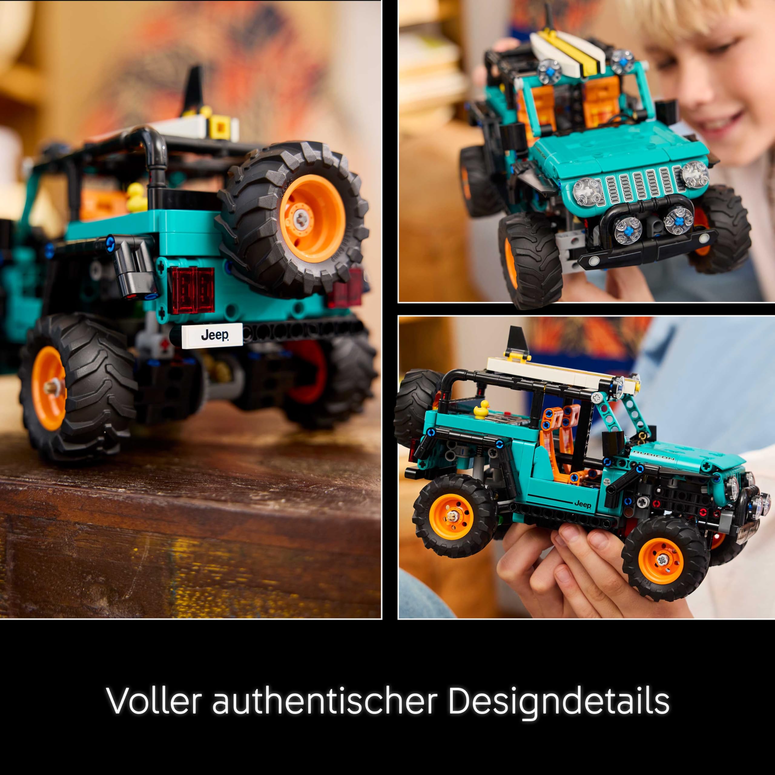LEGO Technic Jeep Wrangler Rubicon Geländewagen - Off-Road Spielzeug Fahrzeug Modellbau mit V6-Motor, Lenkung & Federung - STEM Geburtstagsgeschenk für Jungen ab 10 Jahren - 42227 5
