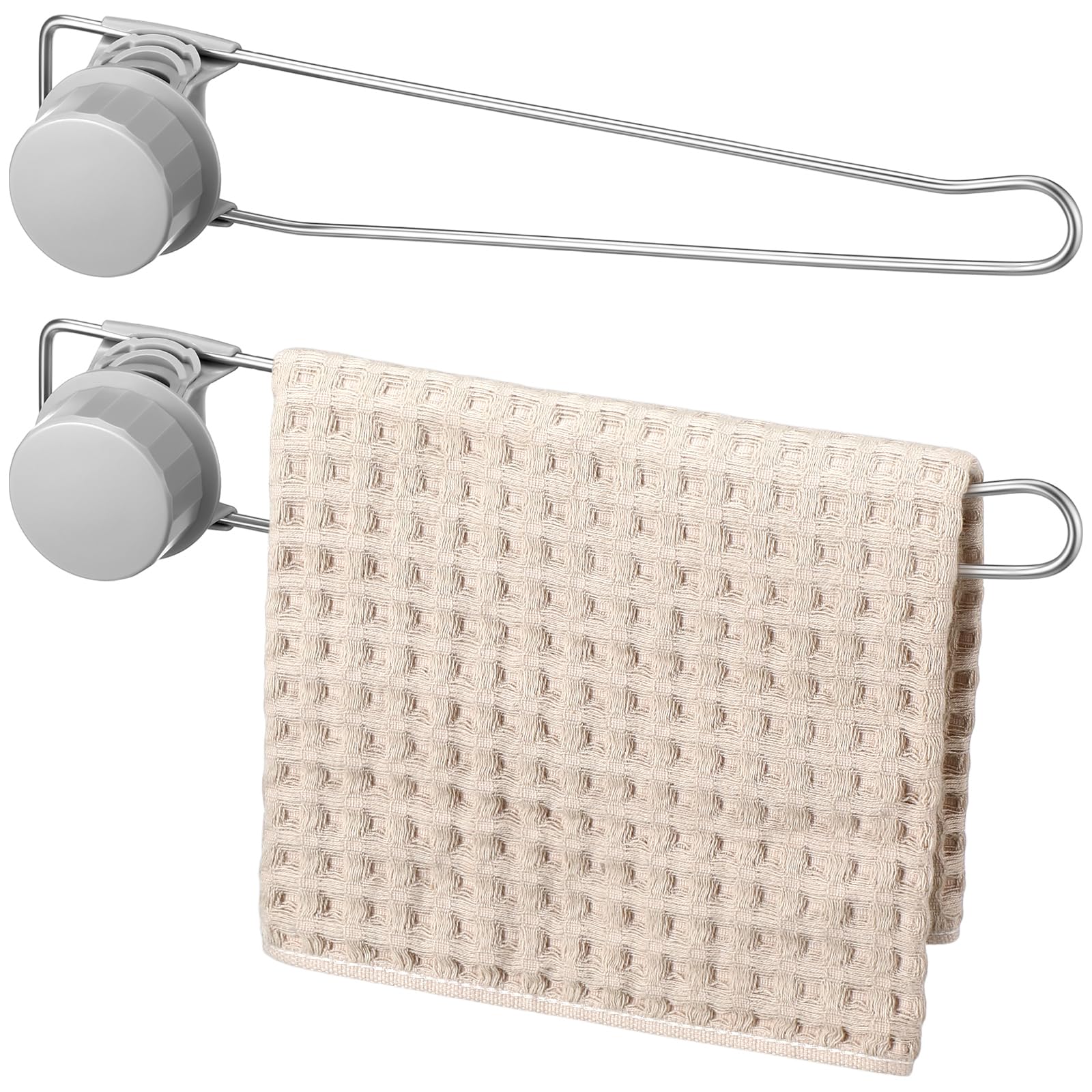 Photo 1 of Honeydak 2 Pack Dish Towel Holder Kitchen Sink Towel Holder Dish Cloth Rack Adjustable Stainless Kitchen Cloth Rack for Faucet