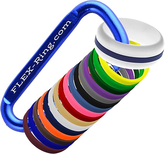 Download Amazon.com: FLEX Ring - Womens Mens White Silicone Ring - Changeable Color Bands - Many Colors ...