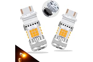 LEDYOTRY 3157 LED Bulb Amber Turn Signal Light 4157 3057 CANBUS Error Free 600% Super Bright 3157A 3457 4057 Amber Blinker Bulb, with Built In Resistor Anti Hyper Flash (Pack of 2)