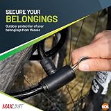 SOL 65cm Cable Bike Lock with Keys Black High-Security Chain for Bicycle view 5