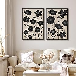 MUDECOR Framed Canvas Print Wall Art Set Silhouette