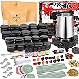 SAEUYVB Candle Making Kit, Candle Making Kit for Adults - DIY Starter Soy Candle Making Supplies-Including Soy Wax,Electric Stove,Melting Pot,Candle Wicks,Rich Scents,Stickers,Etc.