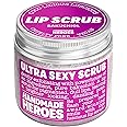 Handmade Heroes Bakuchiol Lip Scrub 1 fl oz Deep Conditioning Lip Plumper Helps Reduce Fine Lines and Wrinkles Appearance 100% Cruelty Free Vegan Lip Care for Luscious Lips