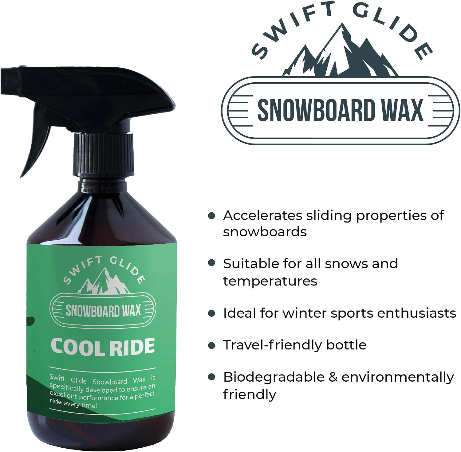 Swift Glide Snowboard Ski Wax Spray, Universal Snowboard Wax Spray, Eco-Conscious and Biodegradable - Image 5