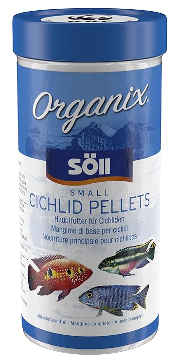Söll Organix Small Cichlid Pellets - Aquariumfutter - Zierfischfutter für Barsche