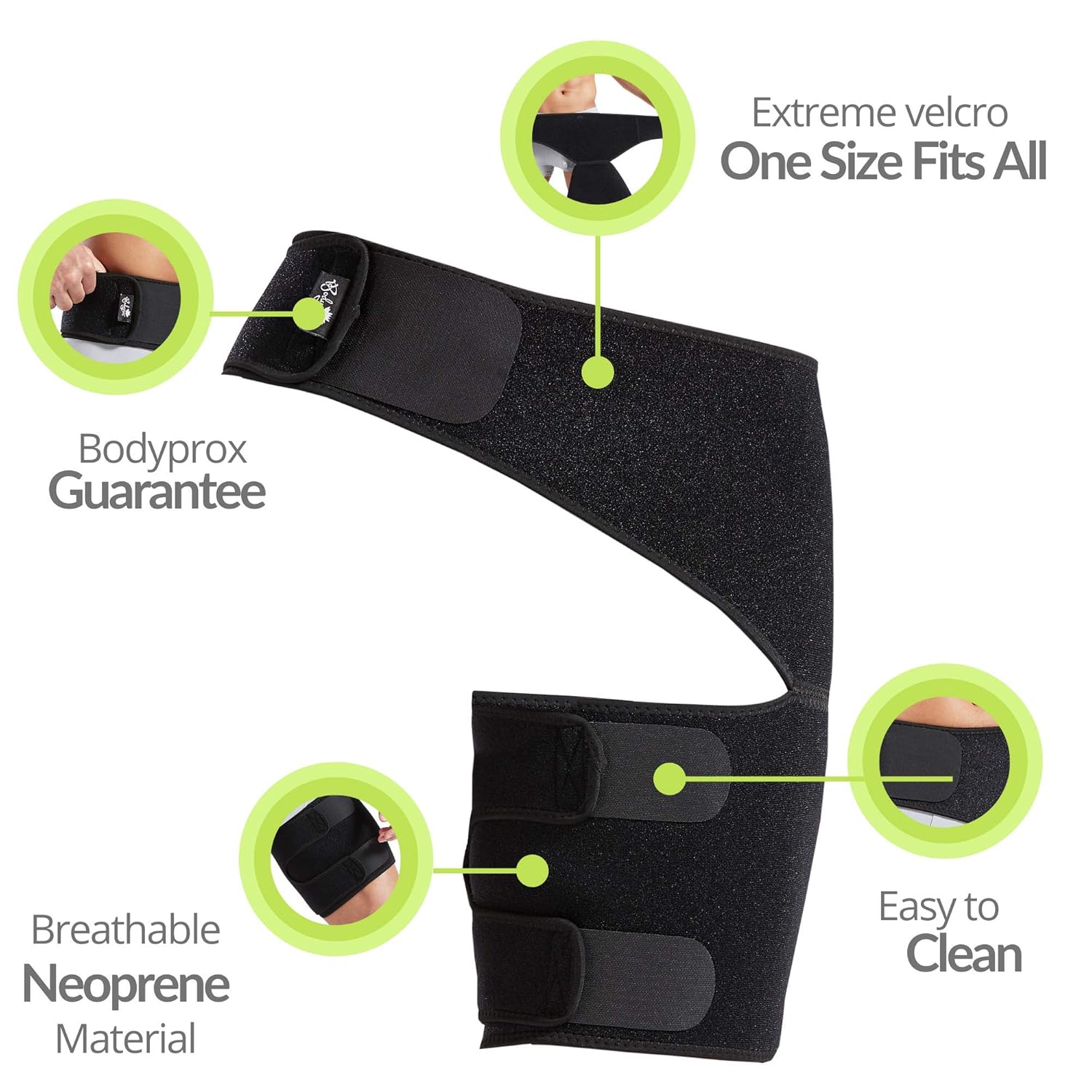 Groin Wrap, Adjustable Support for Hip, Groin, Hamstring, Thigh, and Sciatic Nerve Pain Relief: Industrial & Scientific