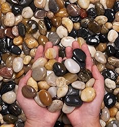 NUPICK 10 Pound River Rocks, 0.8-1.3 Inches
