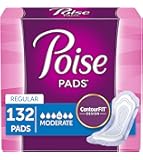 Poise Incontinence Pads, Moderate Absorbency, Regular, 132 Count