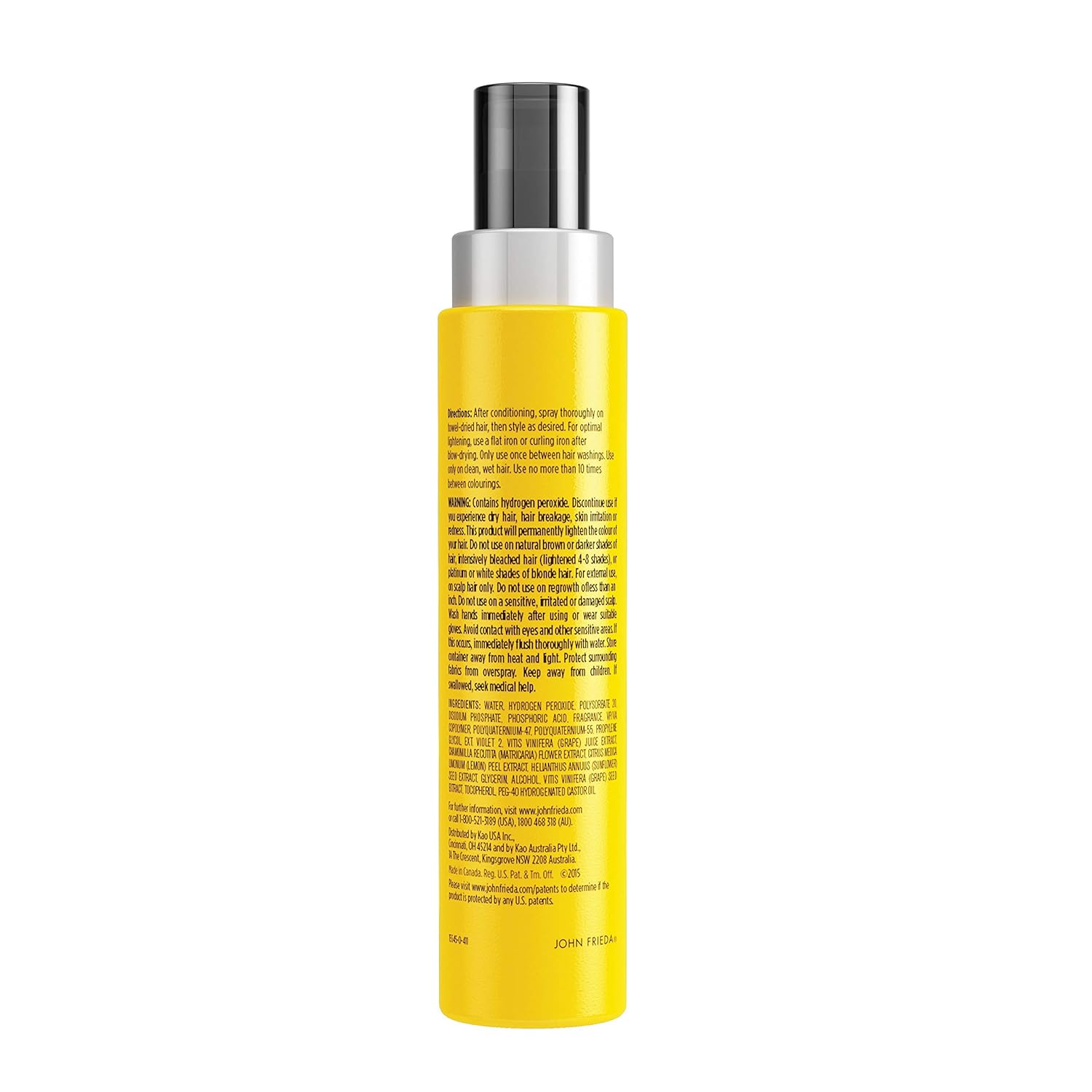 John Frieda 15545 Sheer Blonde Go Blonder Lightening Spray, 3.5 Ounce Controlled Hair Lightener with Citrus and Chamomile Blond Mend Technology (Packaging May Vary): Beauty