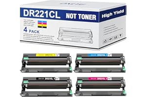 ONLYU Compatible DR221 Drum Unit (NOT Toner) Replacement for Brother DR221CL DR-221CL DR221 DR 221 CL for Brother MFC-9130CW MFC-9330CW HL-3170CDW HL-3180CDW HL-3140CW MFC-9340CDW Printer (4 Pack)