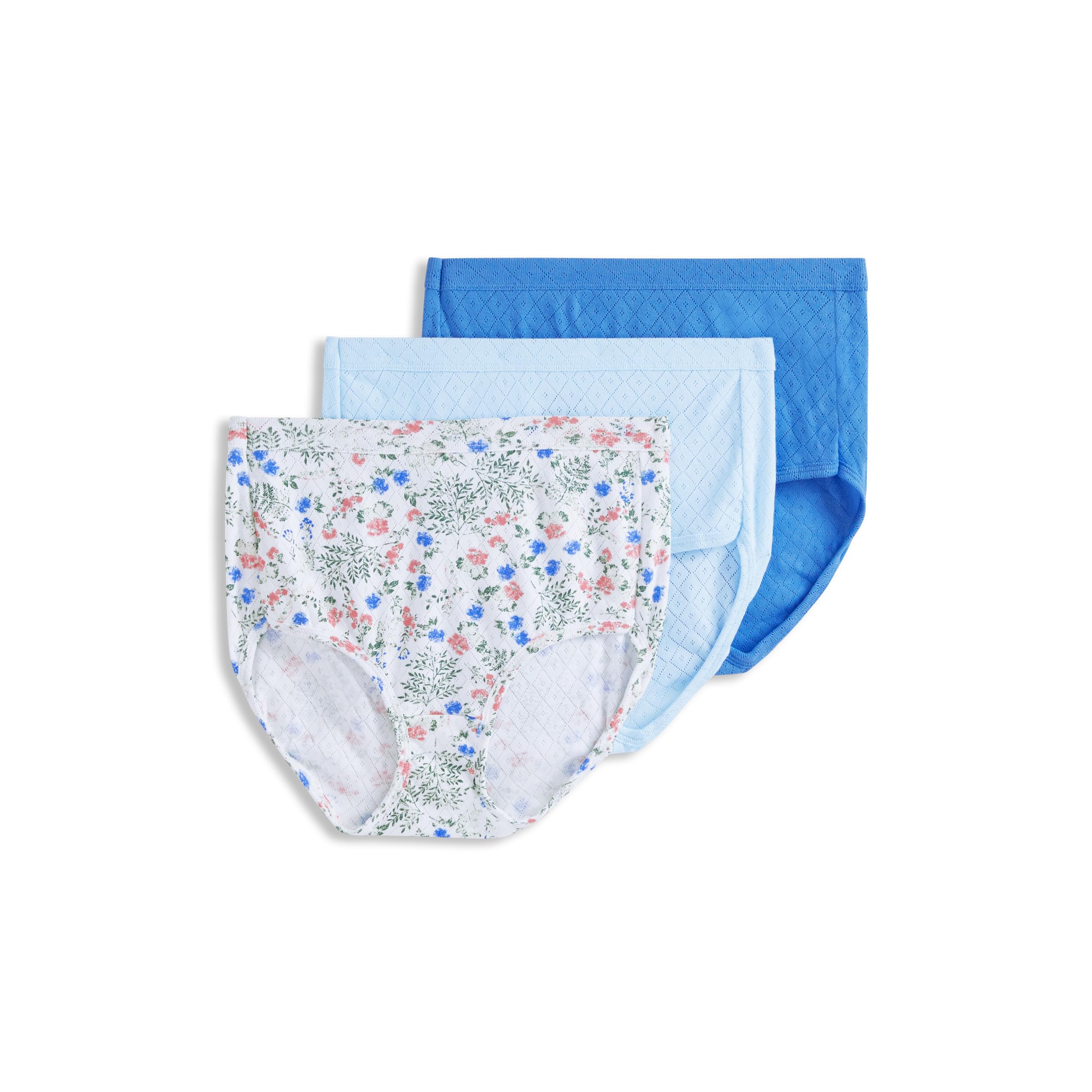 Jockey Women's Underwear Elance Breathe Brief - 3 Pack, Garden Ferns, 9 Image