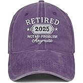 Retirement Gift for Women Men 2025 Retired Hat Gifts Ideas Embroidered Baseball Cap