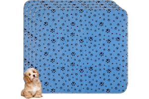 ESWIN Washable Pee Pads for Dogs,4 Pack Extra Large 34"x36" Super Absorbent Reusable Puppy Pads,Non-Slip 100% Waterproof Dog Pee Pads,Pet Training Pads for Couch, Crate,Potty Training,Floor