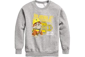 HYBRID APPAREL - Paw Patrol - Rubble & Crew - Rubble On The Double - Toddler & Youth Crewneck Fleece Sweatshirt