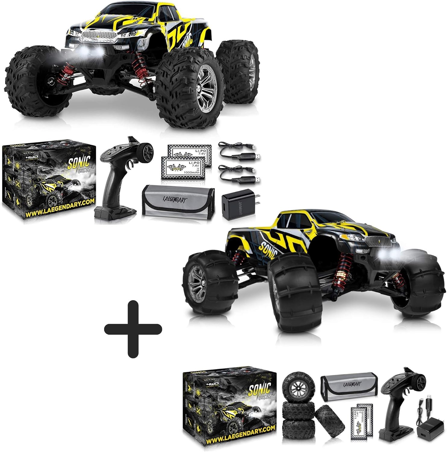 116 Scale Large RC Cars 36+ kmh Speed and 116 Scale Large