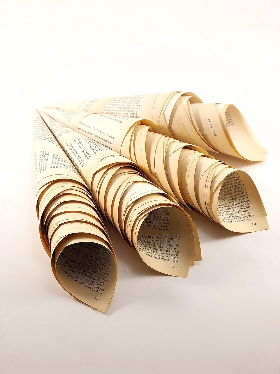 75 Petite Wedding Toss cones Vintage Book Page Cones 5-6 dexis-iberica  Party Supplies Party Favors & Games