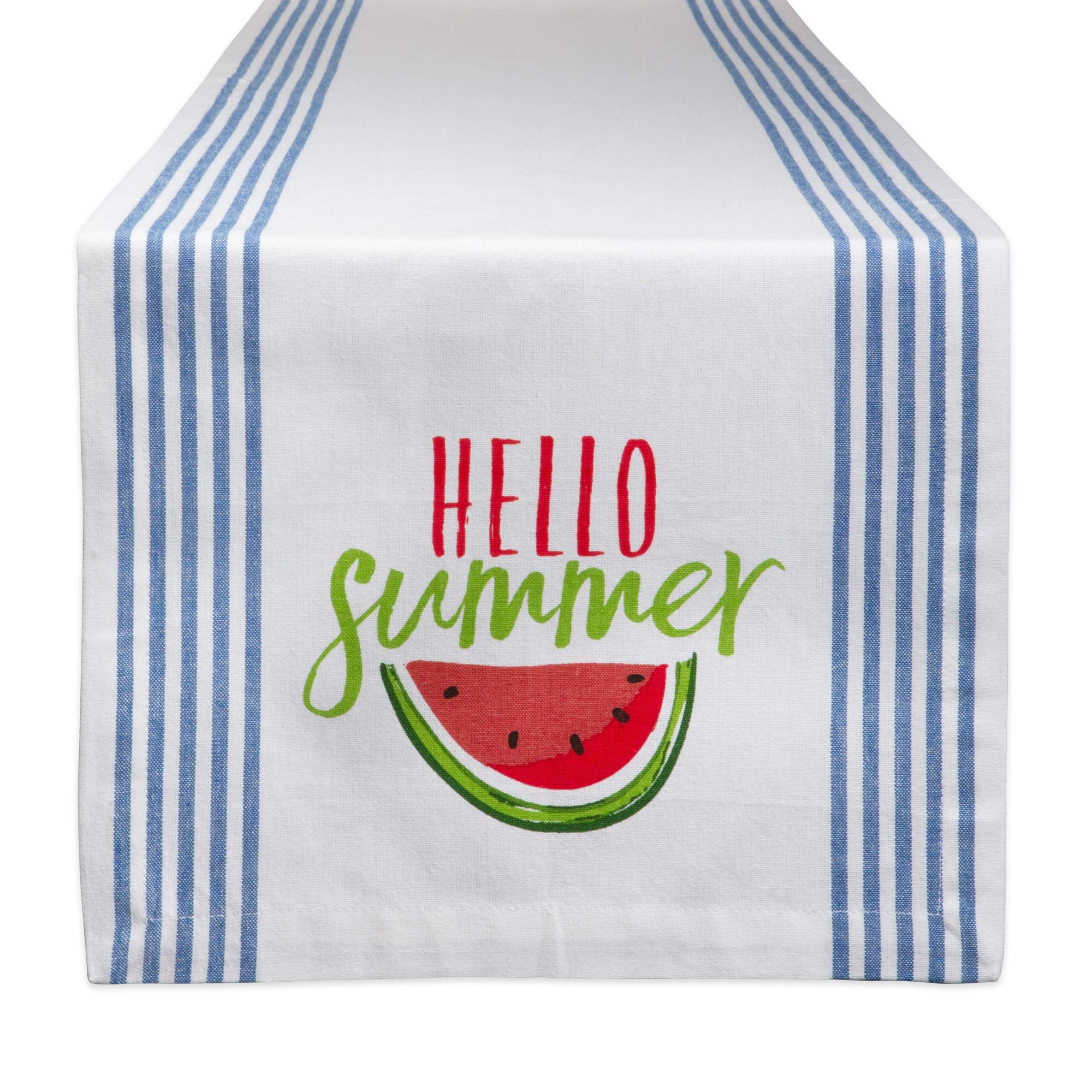 DII Watermelon Collection Kitchen, Table Runner, 14x72, Hello Summer