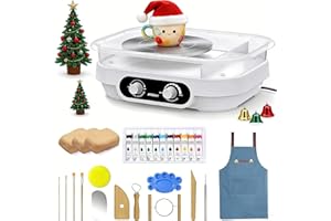 Alldeer Pottery Wheel for Kids, Teens & Adults - 7" Professional Ceramic Machine with Adjustable Speed & Removable Tray, DIY Complete Clay Art Kit with Tools, Toys for Beginners, Artists & Hobbyists