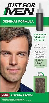 Just For Men Original Formula Medium Brown Hair Dye H35 5 Min Color
