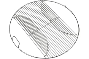 Noa Store 22 Inch Stainless Steel Grill Grate Round Hinged Cooking Grill Grate Used as Replacement Grill Grate, Fire Cooking Grate and BBQ Grill Grates Replacement