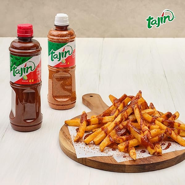 TAJIN CLÁSICO SEASONING 14OZ AND TAJÍN CHILE LIME SAUCE 15.38OZ BUNDLE (PACK OF 2)