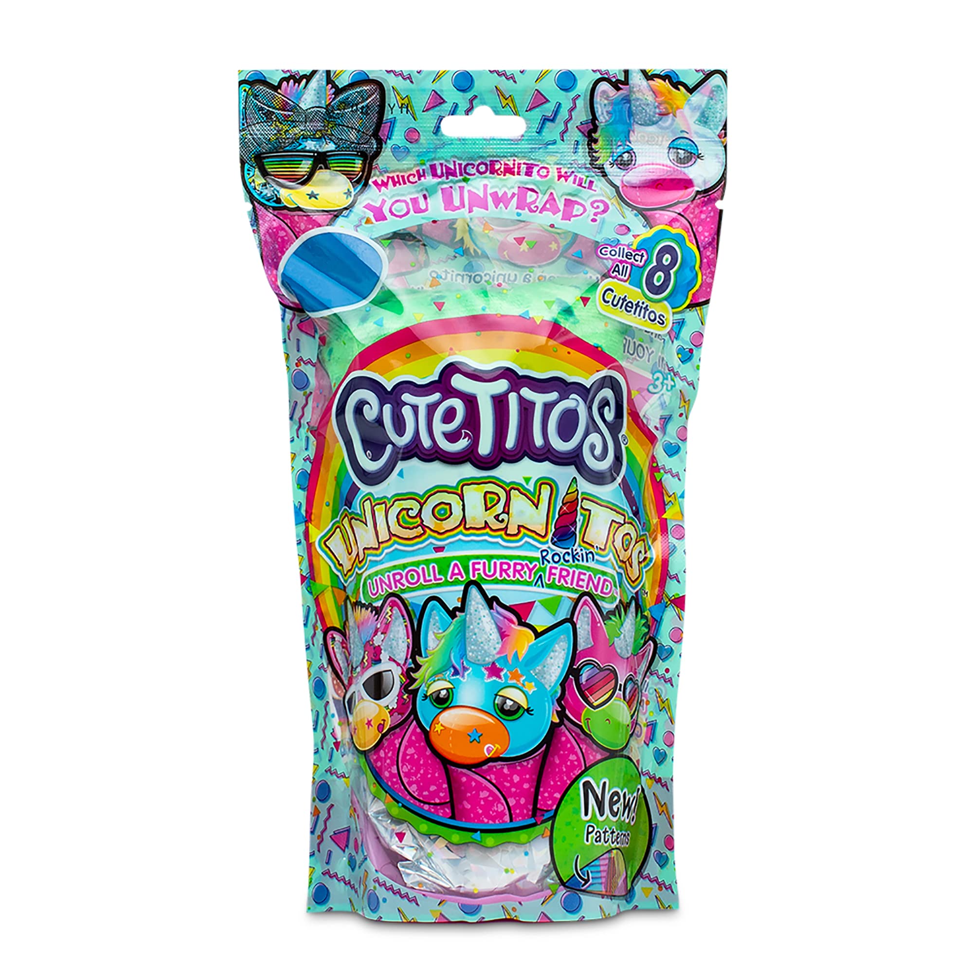 Basic Fun Cutetitos | Unicornitos Collectible Plush | Children's Toys, Surprise Stuffed Animals, Collectable Scented Plush Toys, 18 cm Soft Toy for Girls and Boys Aged 3 39243