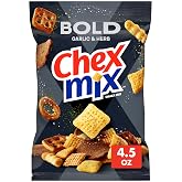 Chex Mix Bold Party Blend Snack Mix, 4.5 oz | Chex, Pretzels, Rye Chips, Breadsticks, 60% Less Fat than Regular Potato Chips, Party Snack
