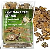 MAQIHAN 2.8 OZ Dry Oak Leaf Litter - Leaf Litter for Reptiles Oak Leaves for Isopods Live Substrate for Snakes, Frogs, Isopod
