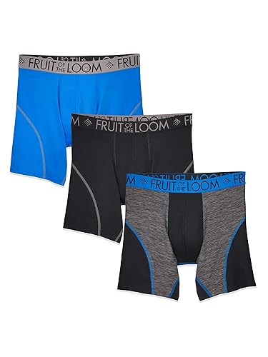 Fruit of the Loom mens Breathable (Regular Big Man) Boxer Briefs