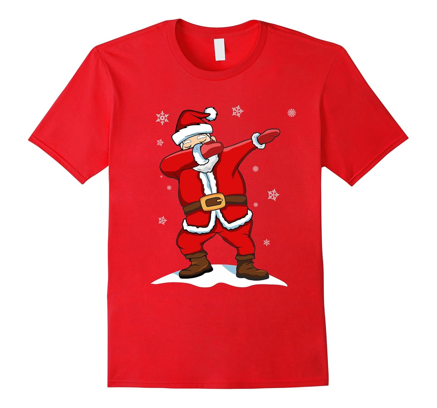 Dabbing Santa T-shirt Santa Claus Christmas Snow Dab-ANZ