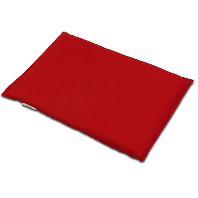 Almohada térmica de semillas 30x20cm rojo | Saco térmico para ...