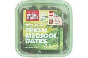 Natural Delights Pitted Organic Medjool Dates, 340g
