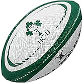 Gilbert Ireland Rugby Ball, Green, Mini, 1 Pack
