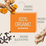 VitaBright Turmeric Curcumin 1440mg 120 Tablets Organic Ginger Black Pepper view 4