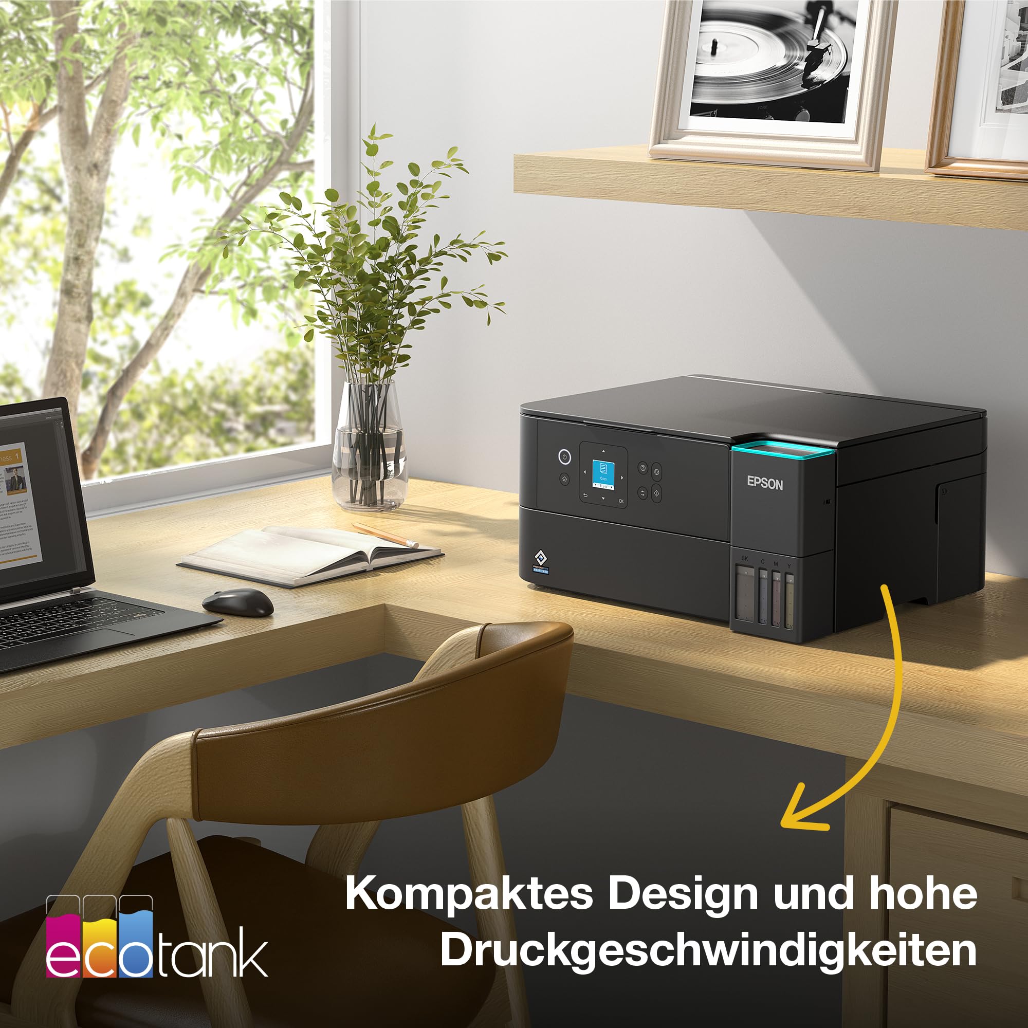 Epson EcoTank ET-2955 Tintentankdrucker | für vielbeschäftigte Haushalte | WLAN | A4 | Drucken, Kopieren, Scannen | 3.7 cm LCD-Display | Duplexdruck | inkl. Tinte für bis zu 3 Jahre 9