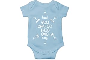 FUNNWEAR You Can Do This Dad - Funny Baby Essentials Bodysuit - Cute Baby Girl Clothes Newborn Boy Outfit