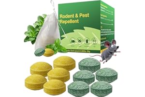 EFFVES Peppermint Mice Repellent - Natural Mouse Deterrent for Home, Car, Garage Garden - Long-Lasting, Safe for Kids & Pets, Eco-Friendly Formula.(24 Pack)