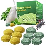 Mouse Repellent Outdoor, 60 Pack Peppermint Oil
