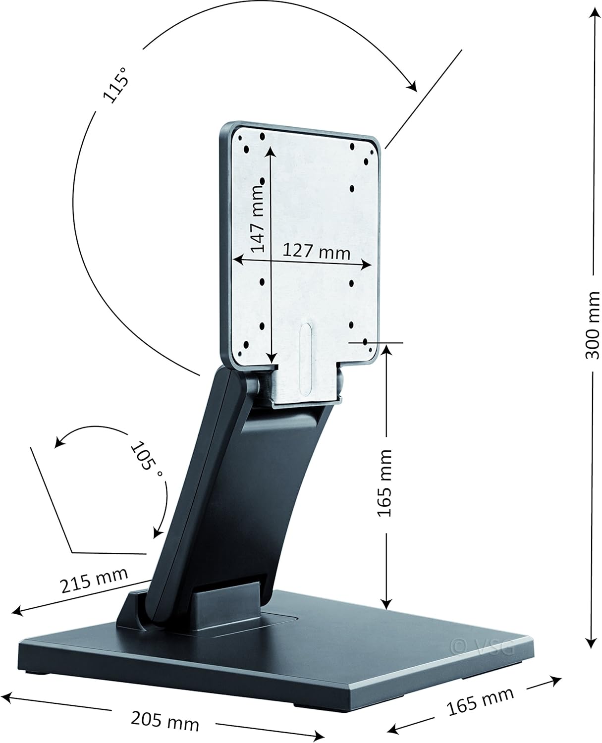 VSG Fixed mount for touchscreens, POS, and PC monitors / 10–22 inches ...