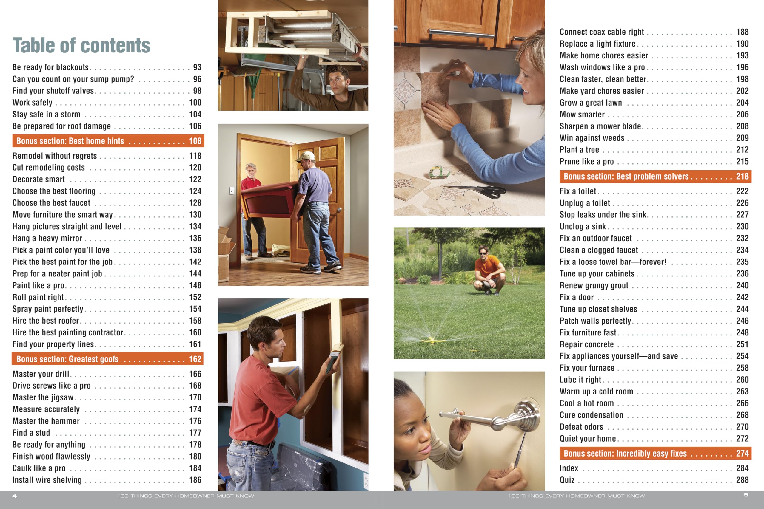 100 Things Every Homeowner Must Know: How to Save Money, Solve Problems and Improve Your Home (Family Handyman 100)