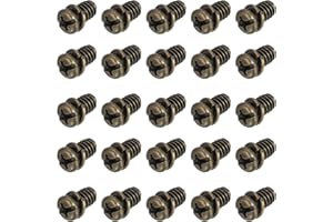 PATIKIL 20Pcs Ceiling Fan Blade Screws, 1/4"-20 x 3/8 Carbon Steel Phillips Pan Motor Replacement Screw for Lighting Ceiling Fan, Copper