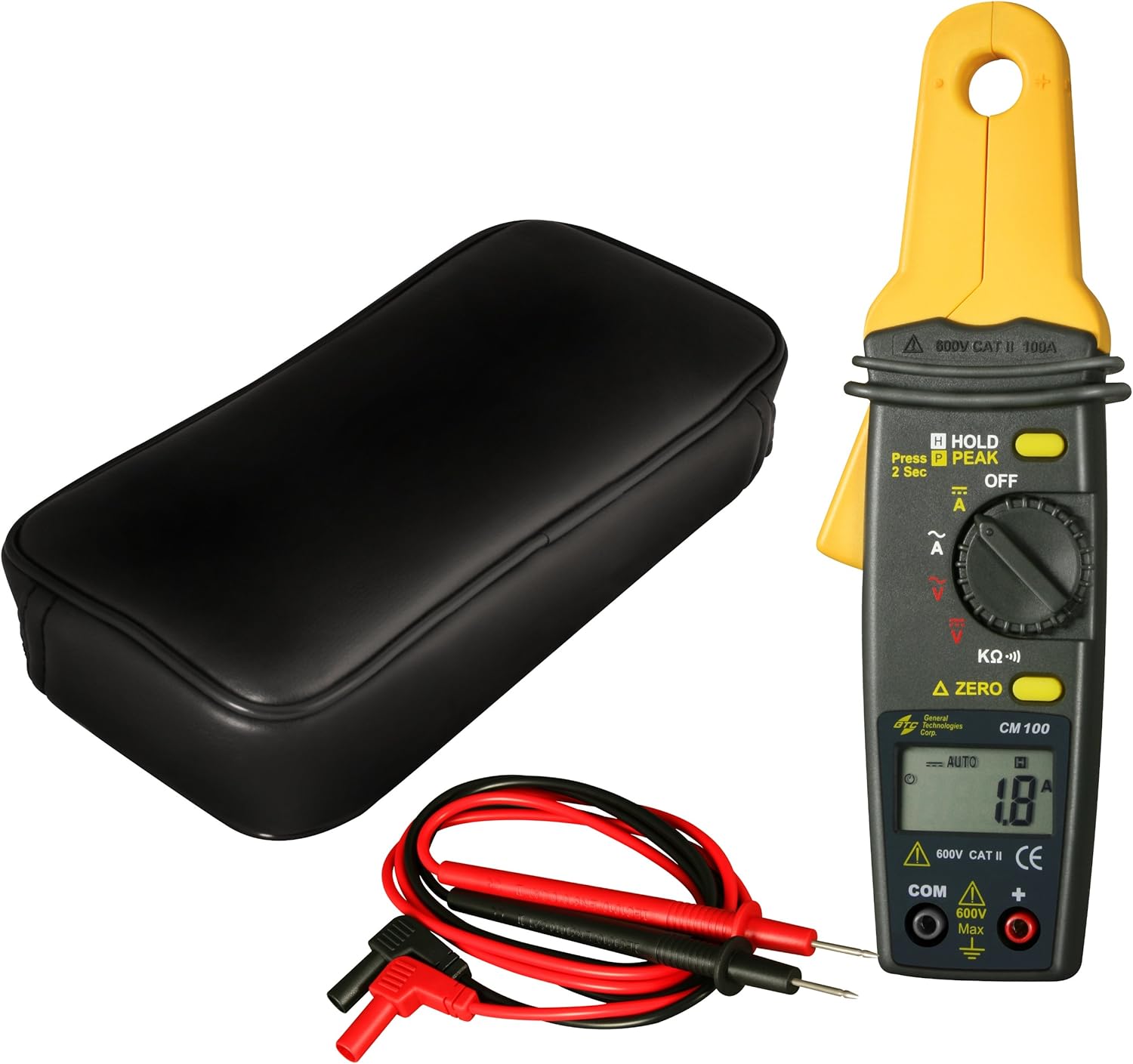 GTC CM100 1 mA to 100 Amps AC/DC Low Current Clamp Meter