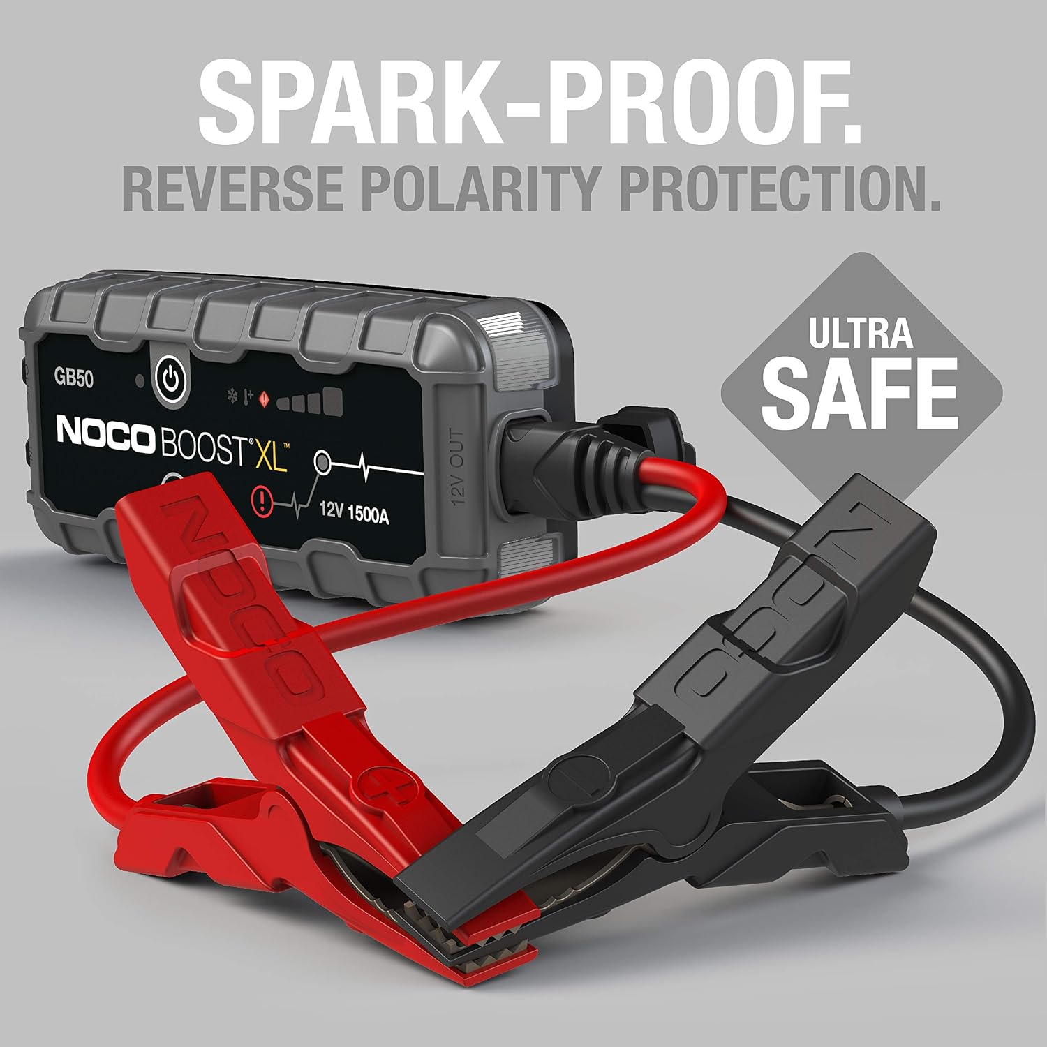NOCO Boost XL GB50 1500 Amp 12-Volt UltraSafe Portable Lithium Jump Starter, Car Battery Booster Pack, And Jump Leads For Up To 7-Liter Gasoline And 4-Liter Diesel Engines - Image 4