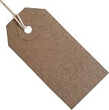 Swift Brown Reinforced Card Clothing Parcel Label Tags 70x35mm Pack 500 view 6