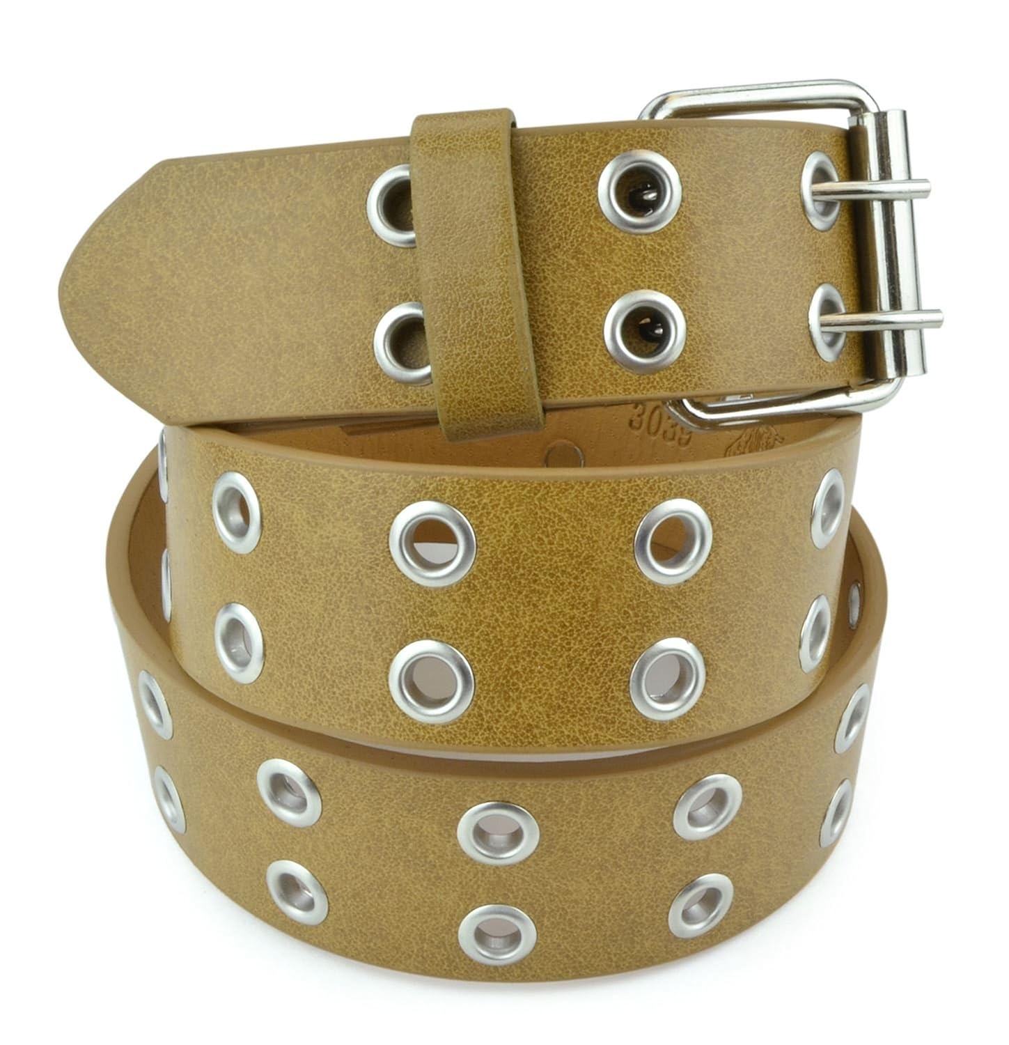 Grommet Leather Belt Women Clothing 