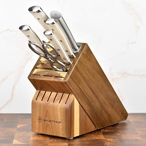 Wusthof Classic Ikon Creme Piece Knife Set (Acacia) in Bahrain